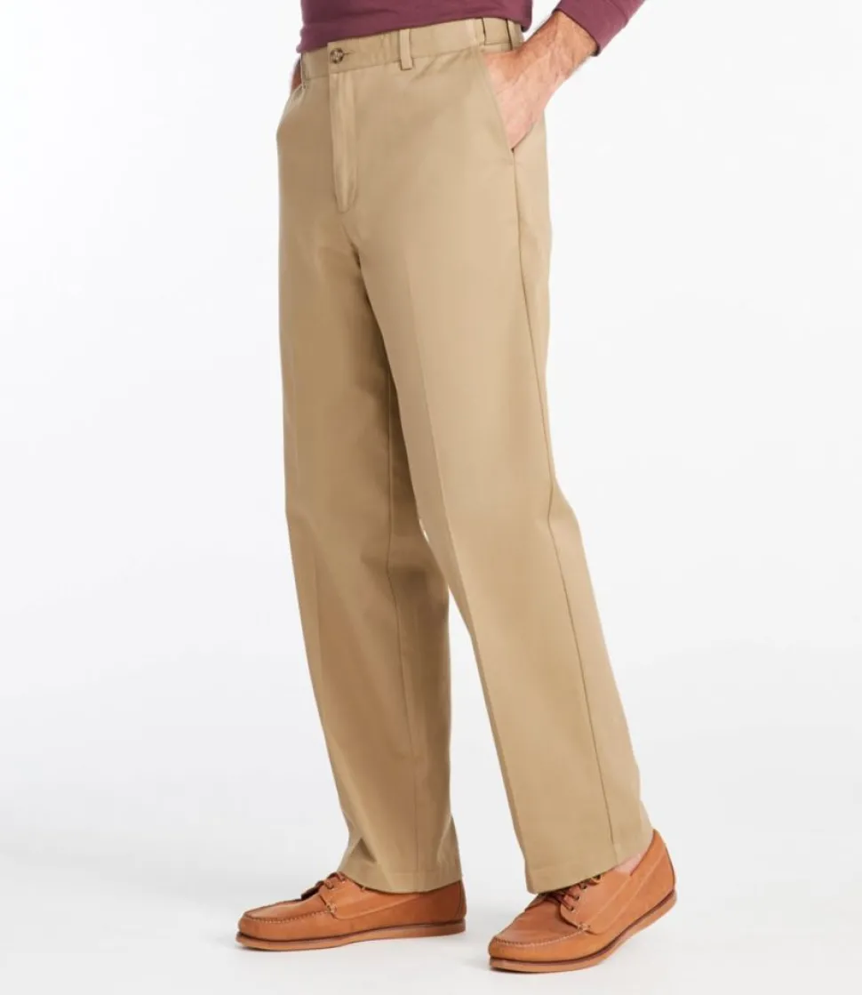 Outlet L.L.Bean "Men's Wrinkle-Free Double L® Chinos, Natural Fit, Hidden Comfort, Plain Front"