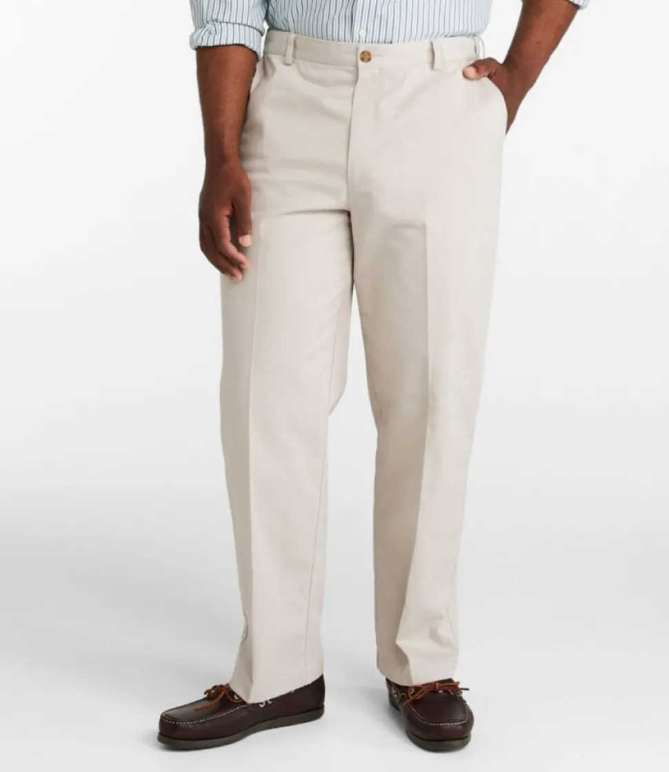 Outlet L.L.Bean "Men's Wrinkle-Free Double L® Chinos, Natural Fit, Hidden Comfort, Plain Front"