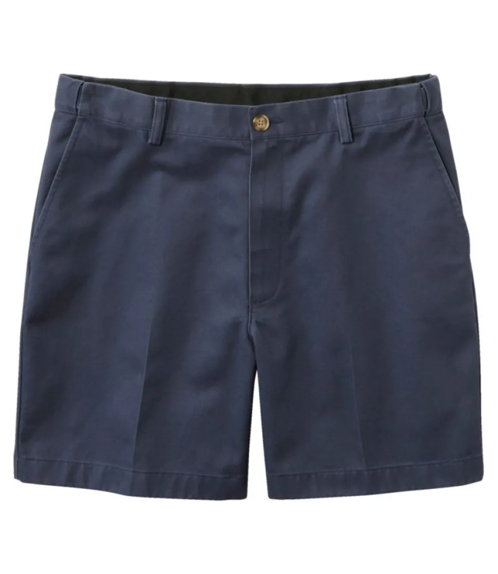 Outlet L.L.Bean "Men's Wrinkle-Free Double L® Chino Shorts, Natural Fit, Hidden Comfort Waist, 6""