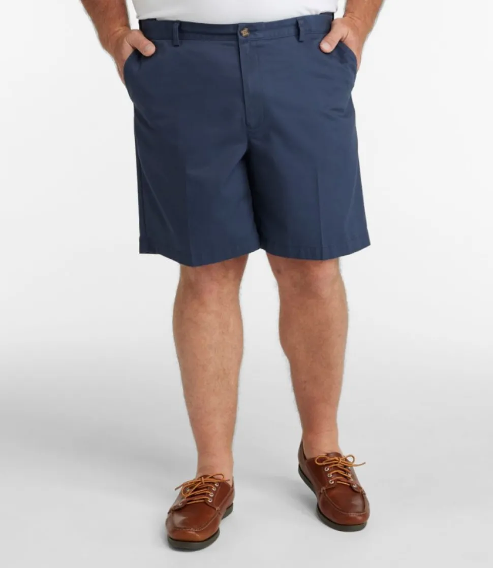 Cheap L.L.Bean "Men's Wrinkle-Free Double L® Chino Shorts, Natural Fit, Hidden Comfort Waist, 8""