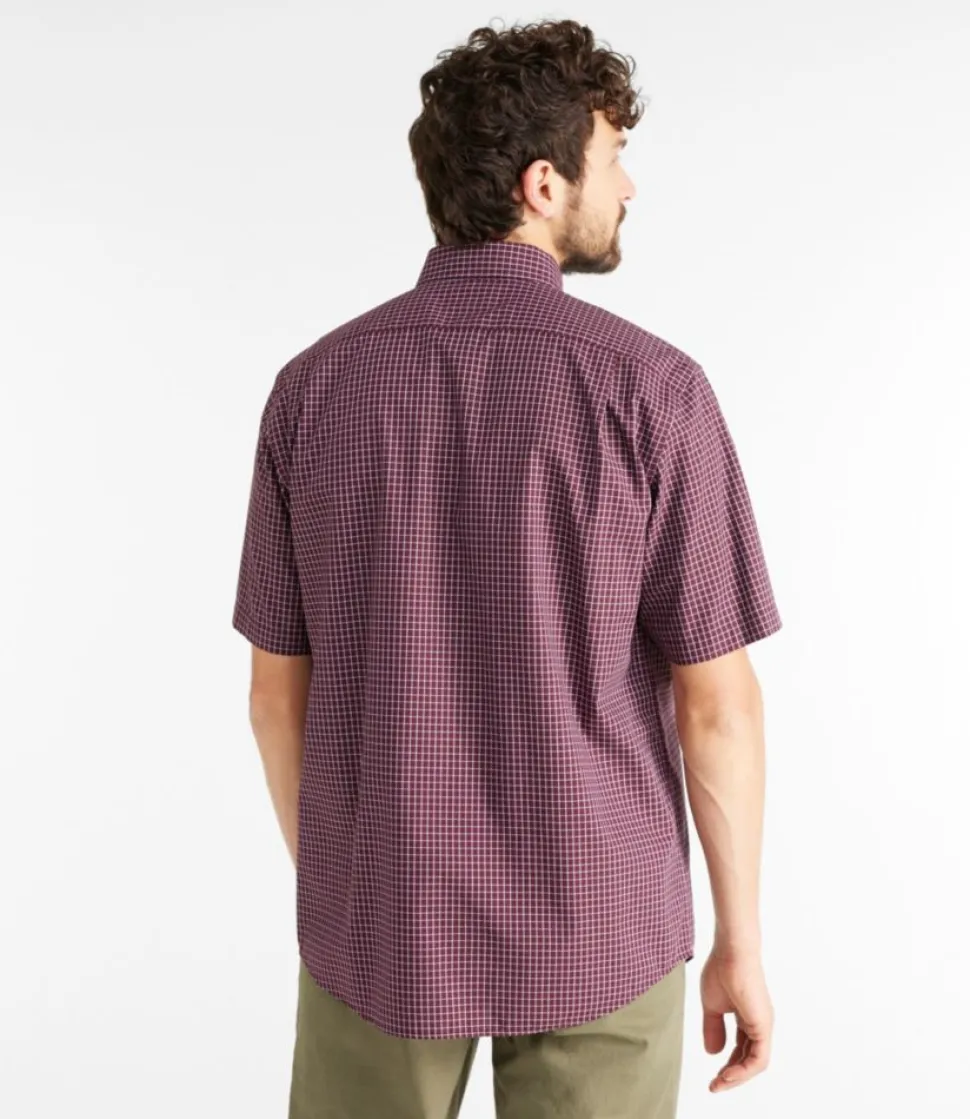 Best Sale L.L.Bean "Men's Wrinkle-Free Kennebunk Sport Shirt, Traditional Fit Short-Sleeve Check"