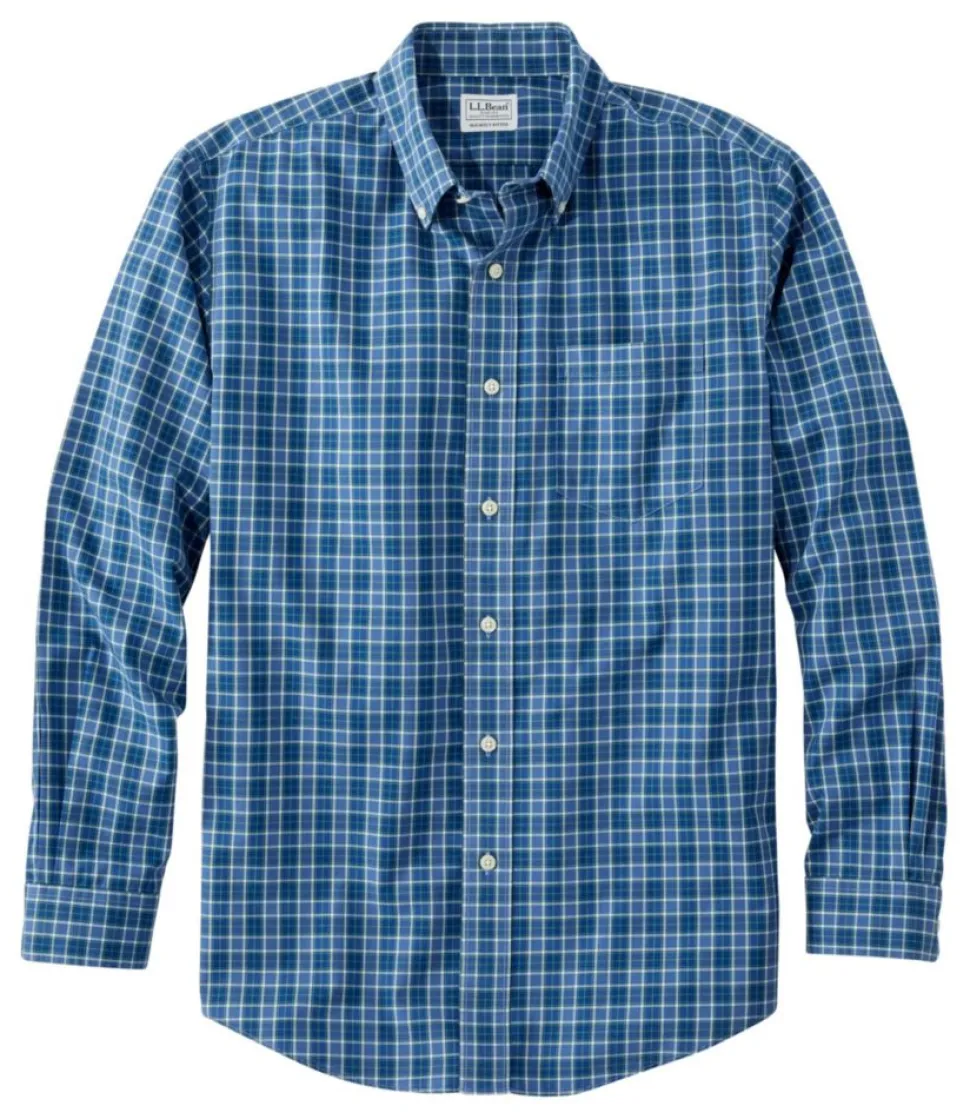Best L.L.Bean "Men's Wrinkle-Free Kennebunk Sport Shirt, Slightly Fitted Check"