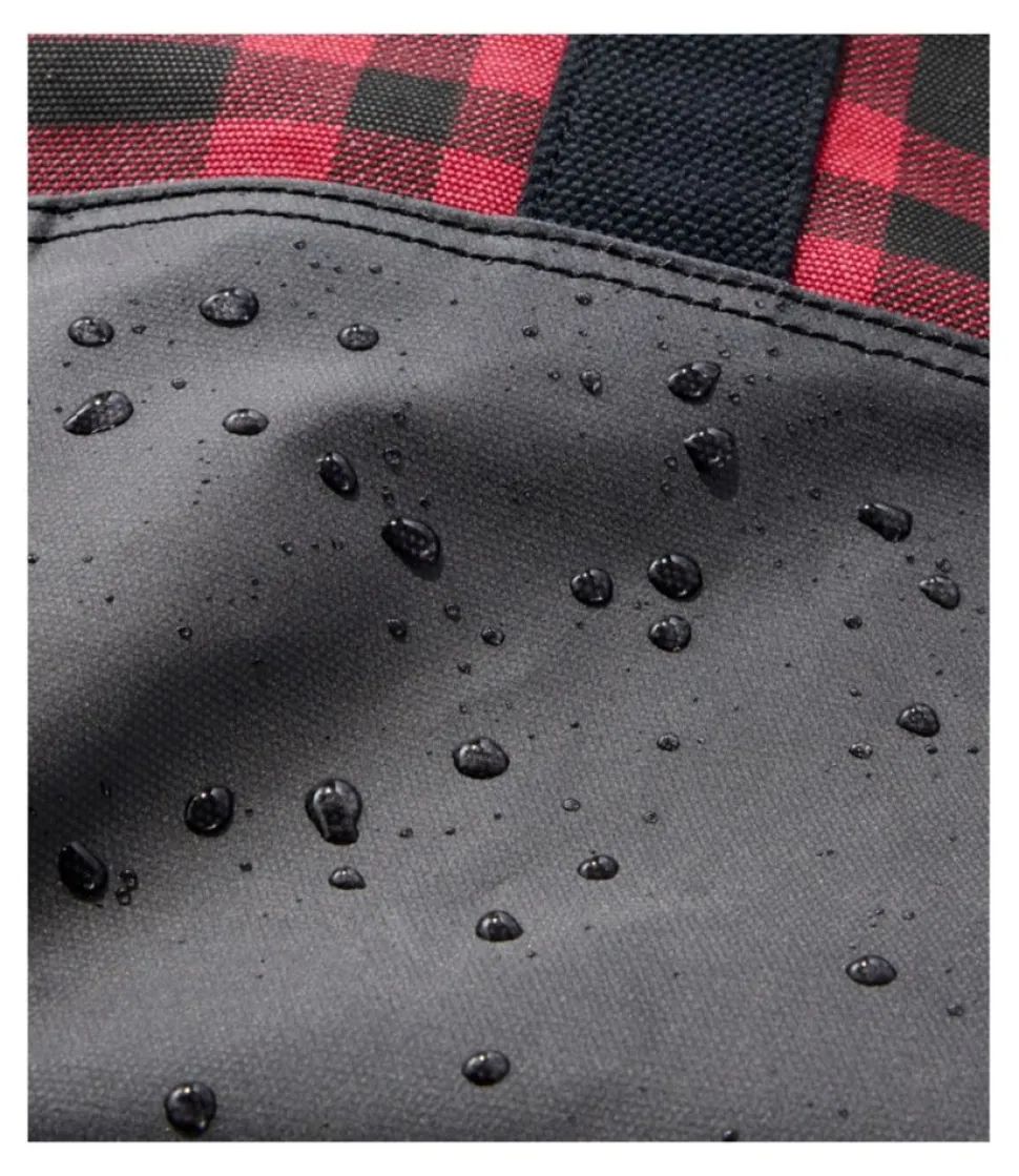 Fashion L.L.Bean "Nor'easter Tote Bag, Open-Top, Print" RoyalRedPlaid