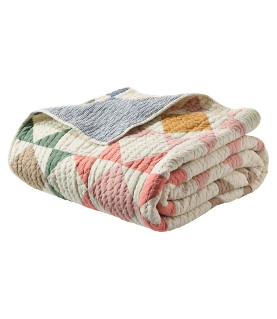 Best Sale L.L.Bean "North Star Patchwork Quilt Collection" Multi