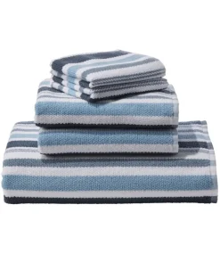 New L.L.Bean "Organic Textured Cotton Towel, Stripe"