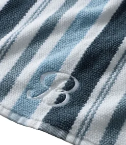 New L.L.Bean "Organic Textured Cotton Towel, Stripe"
