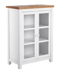Store L.L.Bean "Painted Farmhouse Cabinet, Wood Top" Paperwhite