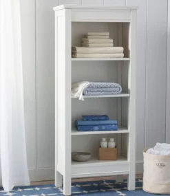 Cheap L.L.Bean "Painted Farmhouse Four-Shelf Bookcase" Paperwhite