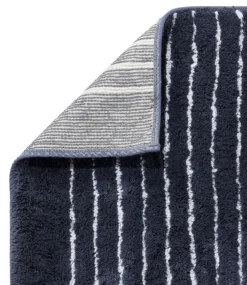 Cheap L.L.Bean "Premium Cotton Bath Mat, Nautical Stripe"