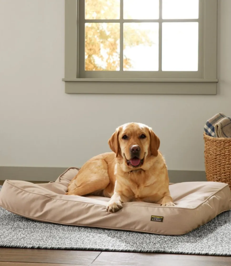 Store L.L.Bean "Premium Denim Dog Bed, Rectangular"