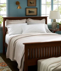Cheap L.L.Bean "Premium Egyptian Percale Sheet Collection, Stripe"
