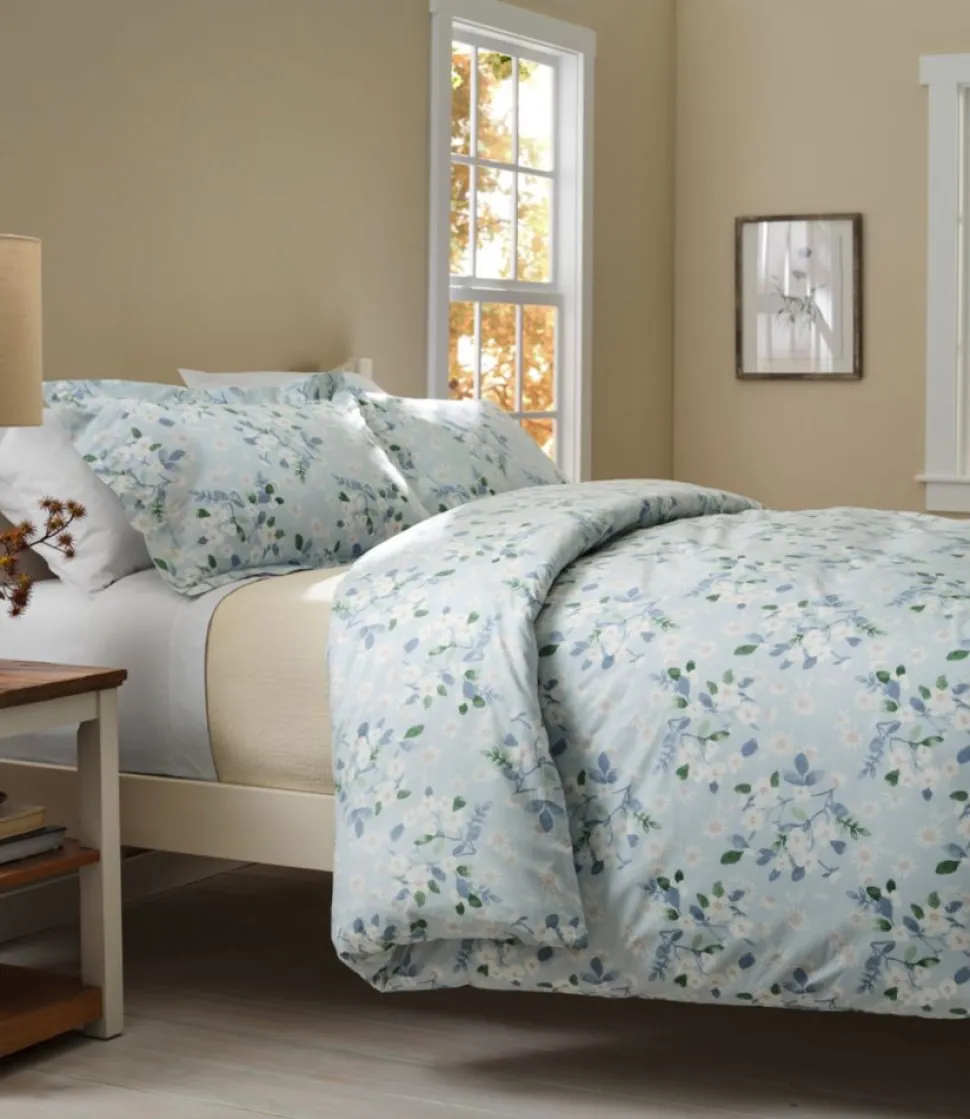 Hot L.L.Bean "Premium Egyptian Percale Comforter Cover Collection, Daisy"