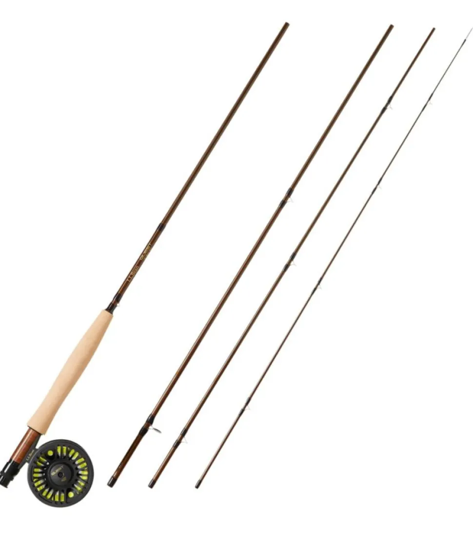 Sale L.L.Bean "Quest Four-Piece Fly Rod Outfits, Four-Piece" Brown