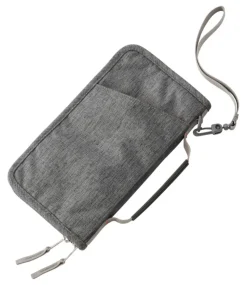 New L.L.Bean "RFID-Blocking Travel Ticket Organizer" GreyHeather