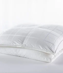 Flash Sale L.L.Bean "Sateen Goose Down Comforter, Warm" White