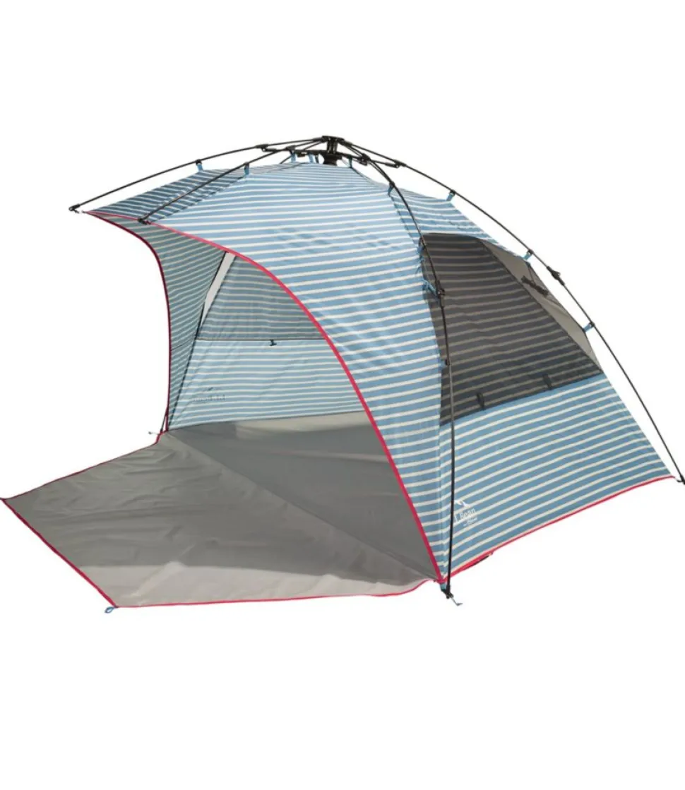 Discount L.L.Bean "Sunbuster Folding Shelter, Print" SeaAquaStripe
