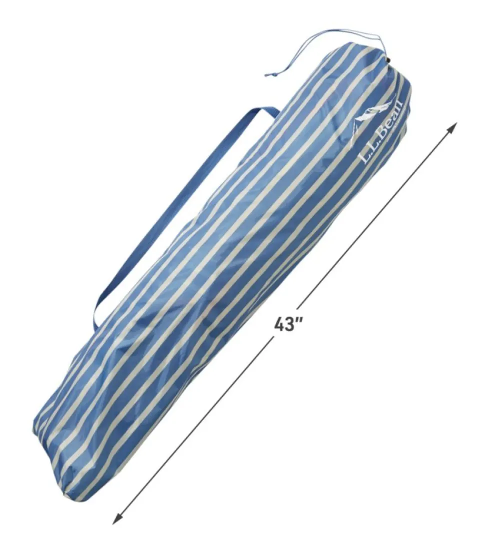 Discount L.L.Bean "Sunbuster Folding Shelter, Print" SeaAquaStripe