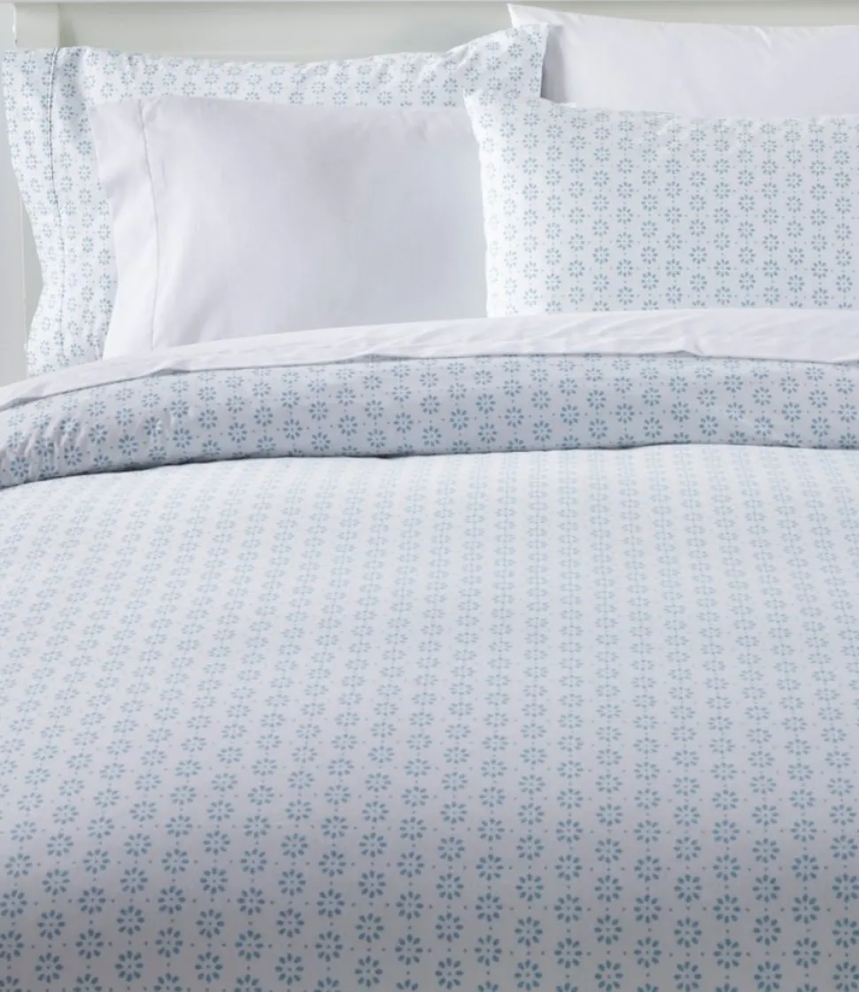 Outlet L.L.Bean "Sunwashed Percale Comforter Cover, Print"