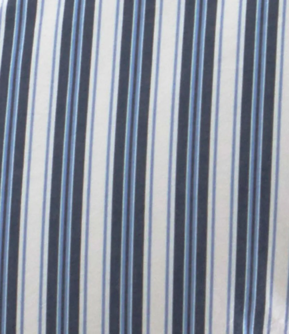 Cheap L.L.Bean "Sunwashed Percale Comforter Cover, Stripe" MarinerBlue