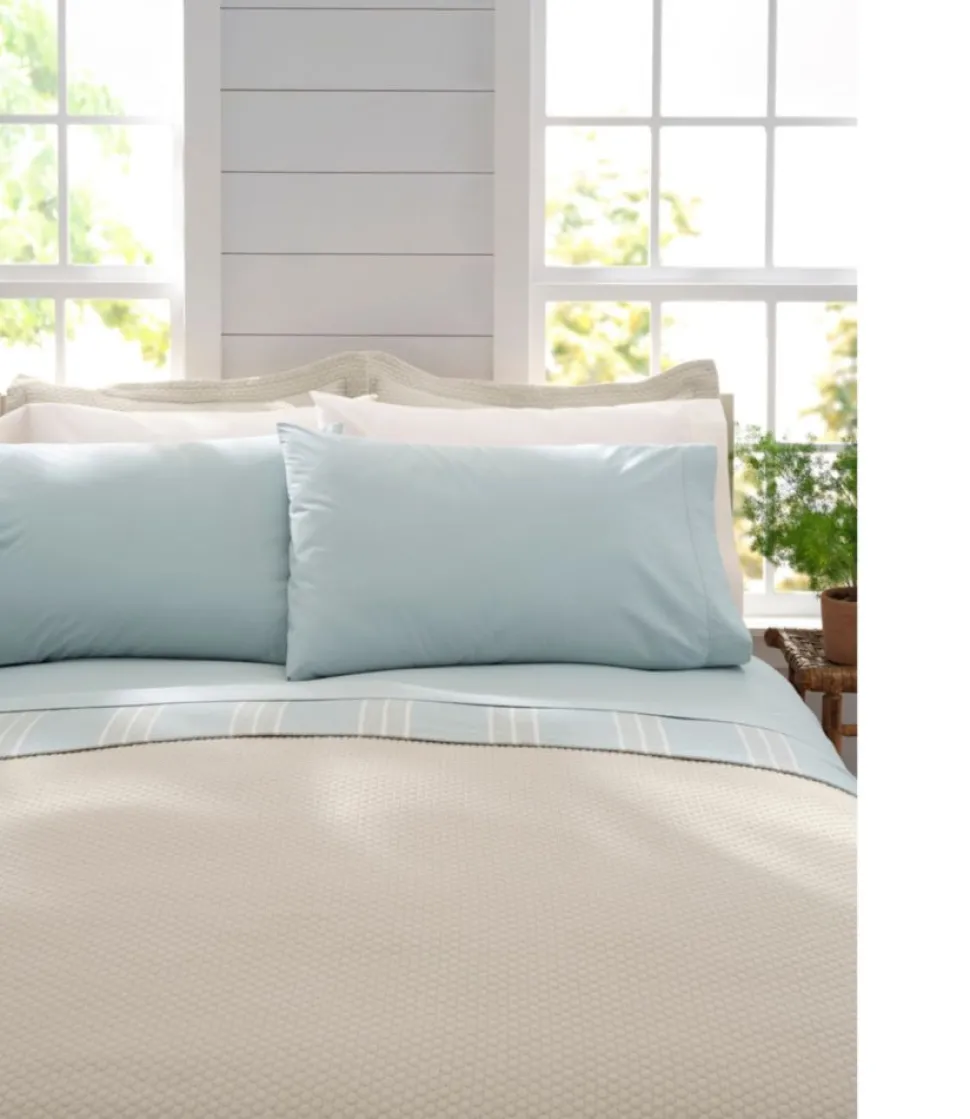 Best Sale L.L.Bean "Sunwashed Percale Sheet Collection"