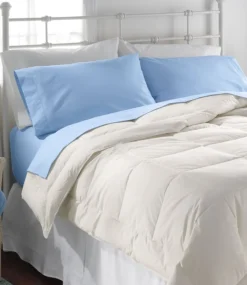 Flash Sale L.L.Bean "280-Thread-Count Pima Cotton Percale Sheet, Flat"