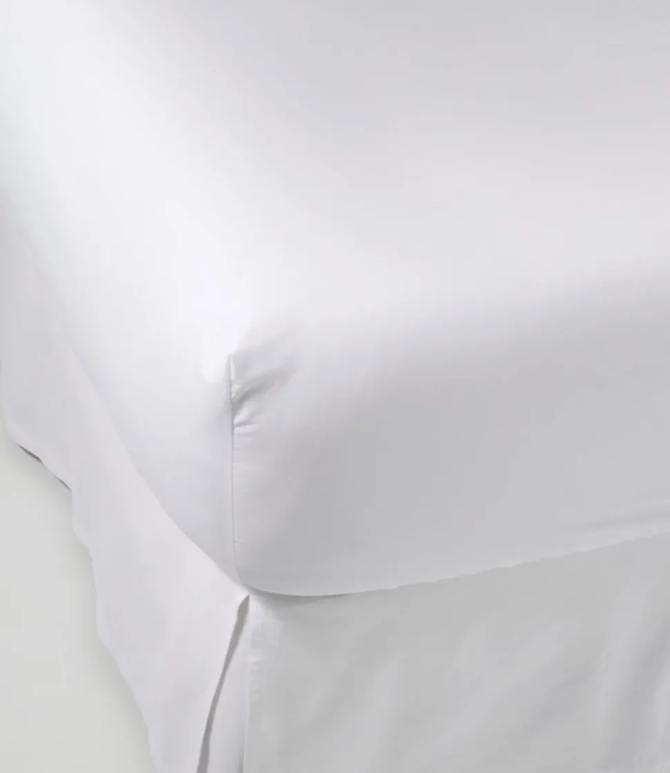 Flash Sale L.L.Bean "280-Thread-Count Pima Cotton Percale Sheet, Fitted"