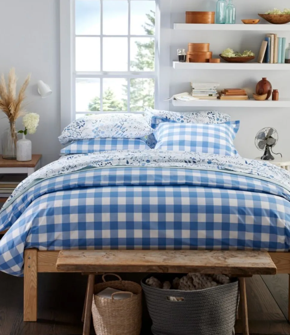 Fashion L.L.Bean "280-Thread-Count Pima Cotton Percale Pillowcases, Print, Set of Two"