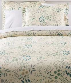 Flash Sale L.L.Bean "280-Thread-Count Pima Cotton Percale Comforter Cover Collection, Print"