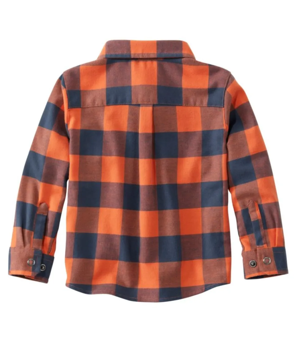 Cheap L.L.Bean "Toddlers' BeanFlex All-Season Flannel Shirt" SilverBirch