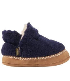 New L.L.Bean "Toddlers' Cozy Slipper Booties" BrightNavy