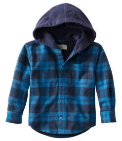 New L.L.Bean "Toddlers' Fleece-Lined Flannel Shirt, Hooded"