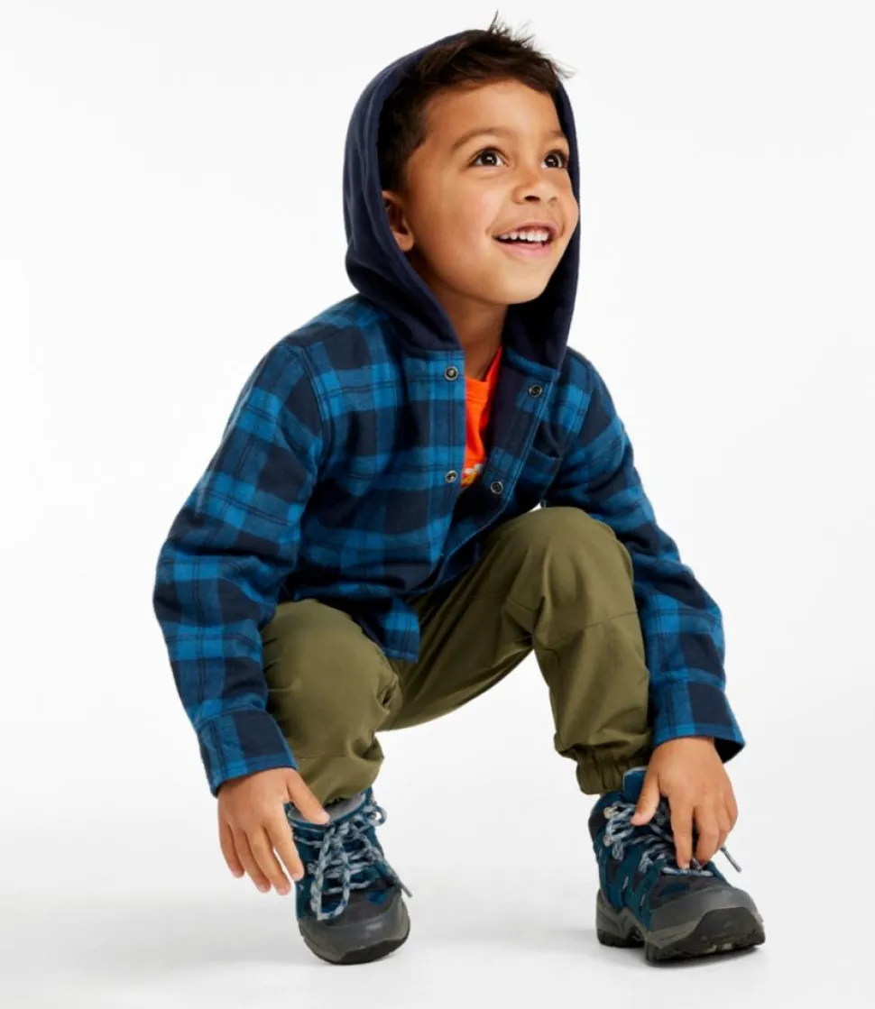New L.L.Bean "Toddlers' Fleece-Lined Flannel Shirt, Hooded"