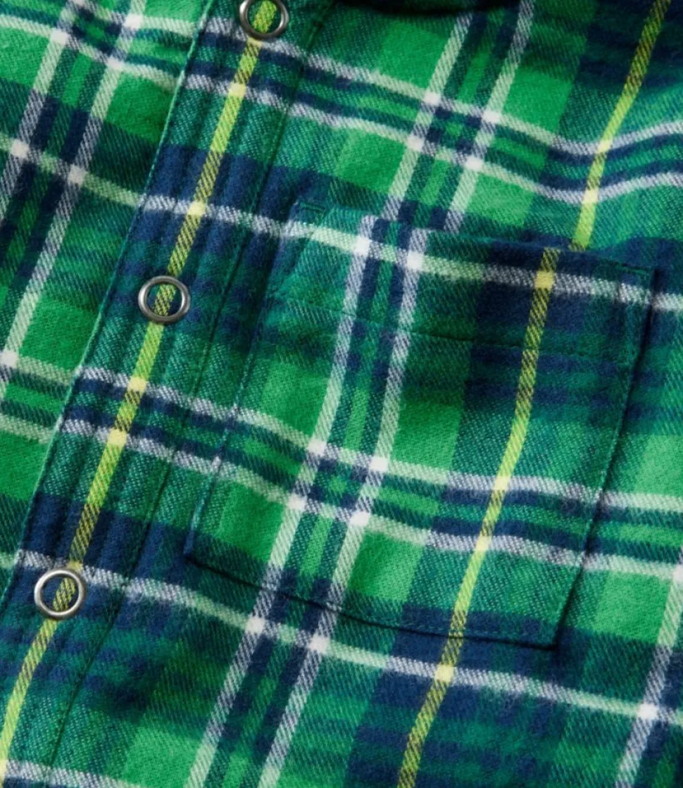 New L.L.Bean "Toddlers' Fleece-Lined Flannel Shirt, Hooded"