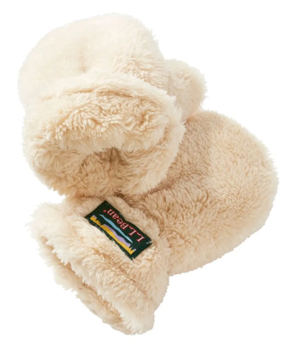 Hot L.L.Bean "Toddlers' Hi-Pile Hat and Mitten Set"
