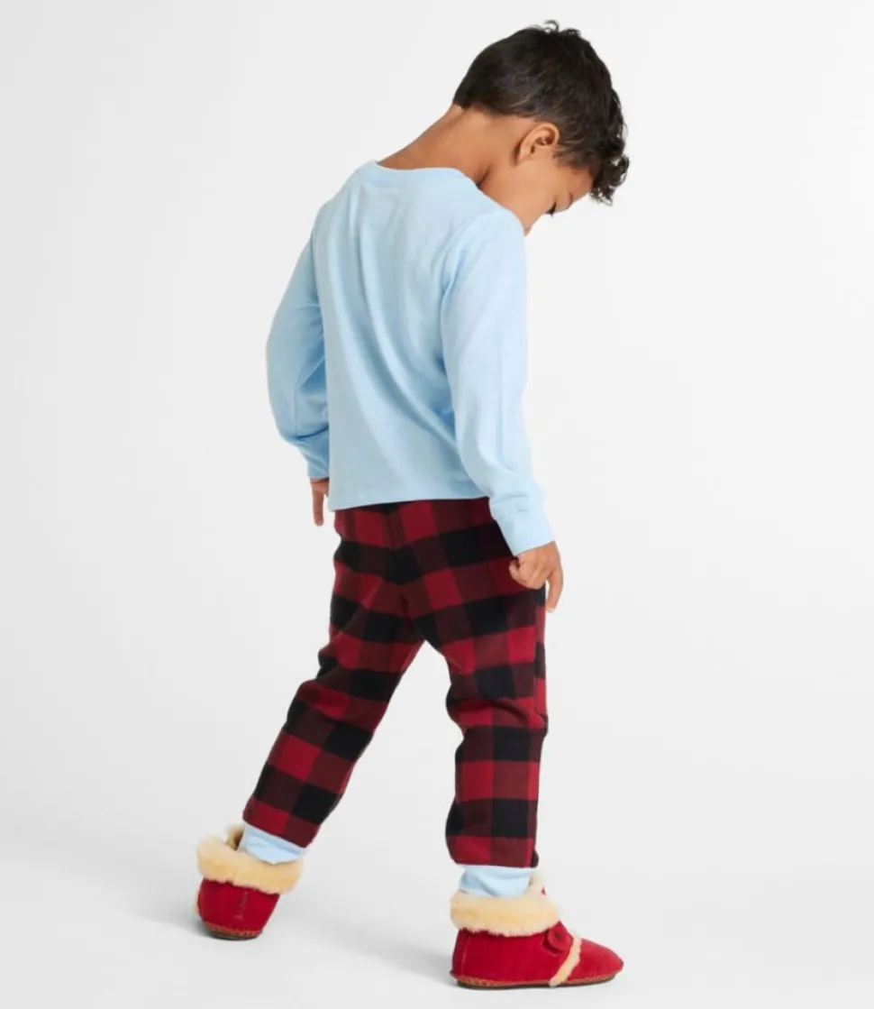 Best L.L.Bean "Toddlers' X Peanuts Flannel Pajamas" MarineBlueBuffalo