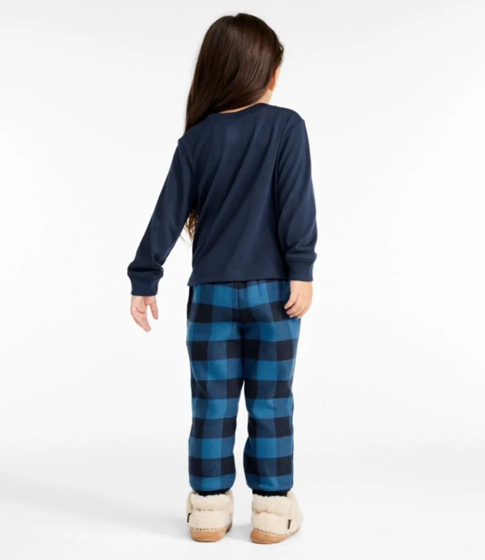 Best L.L.Bean "Toddlers' X Peanuts Flannel Pajamas" MarineBlueBuffalo