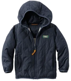 Store L.L.Bean "Toddlers' Mountain Bound Reversible Hooded Jacket" CarbonNavy/Soapstone