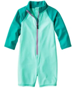 Shop L.L.Bean "Toddlers' Sun-and-Surf Bodysuit, Colorblock" BeachGlassColorBlock
