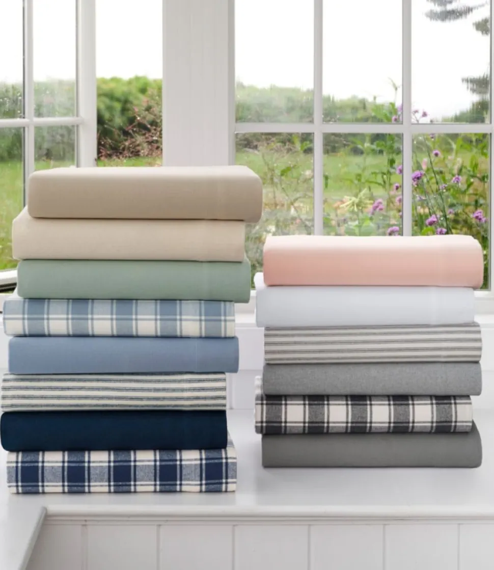Store L.L.Bean "Ultrasoft Comfort Flannel Sheet, Fitted" Natural