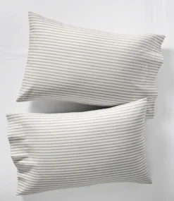 Cheap L.L.Bean "Ultrasoft Comfort Flannel Pillowcases, Stripe, Set of Two"