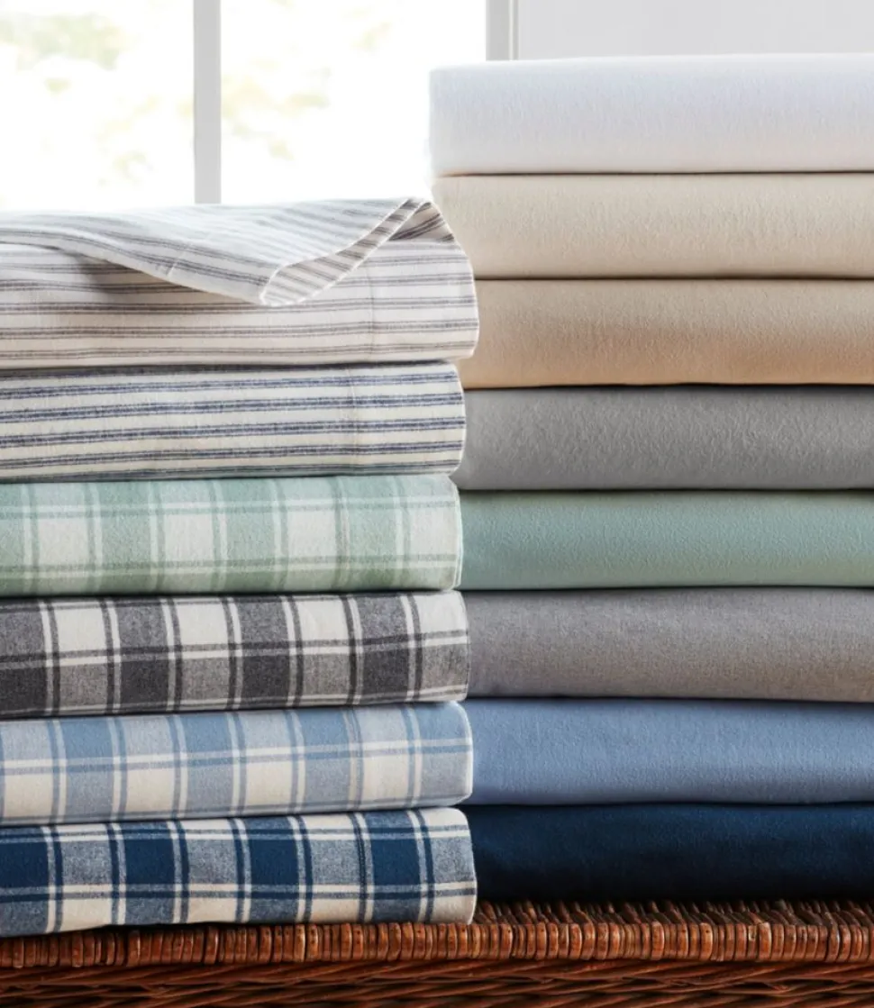 Cheap L.L.Bean "Ultrasoft Comfort Flannel Pillowcases, Stripe, Set of Two"