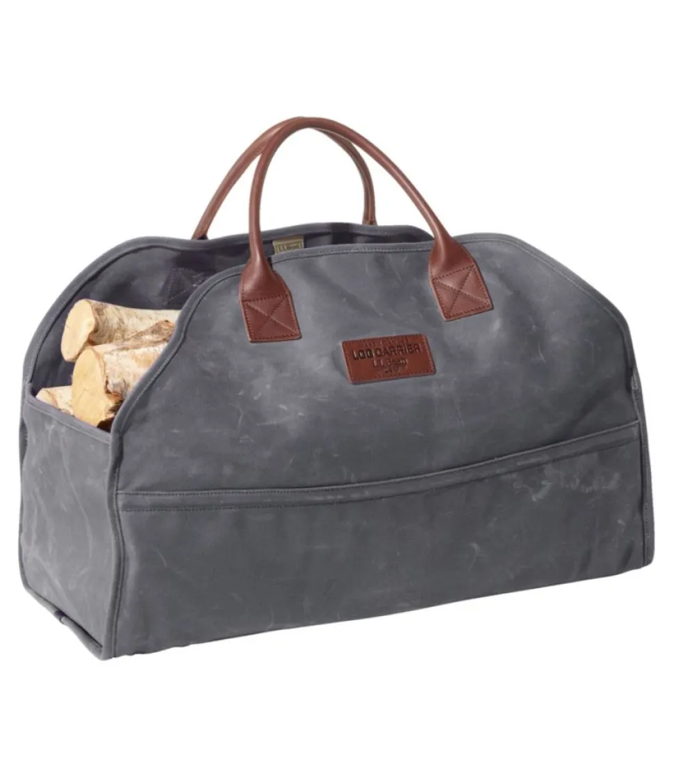 Flash Sale L.L.Bean "Waxed-Canvas Log Carrier"