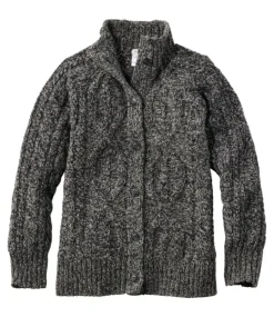 Store L.L.Bean "Women's 1912 Heritage Wool Blend Mockneck Cardigan"