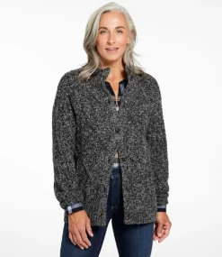 Store L.L.Bean "Women's 1912 Heritage Wool Blend Mockneck Cardigan"