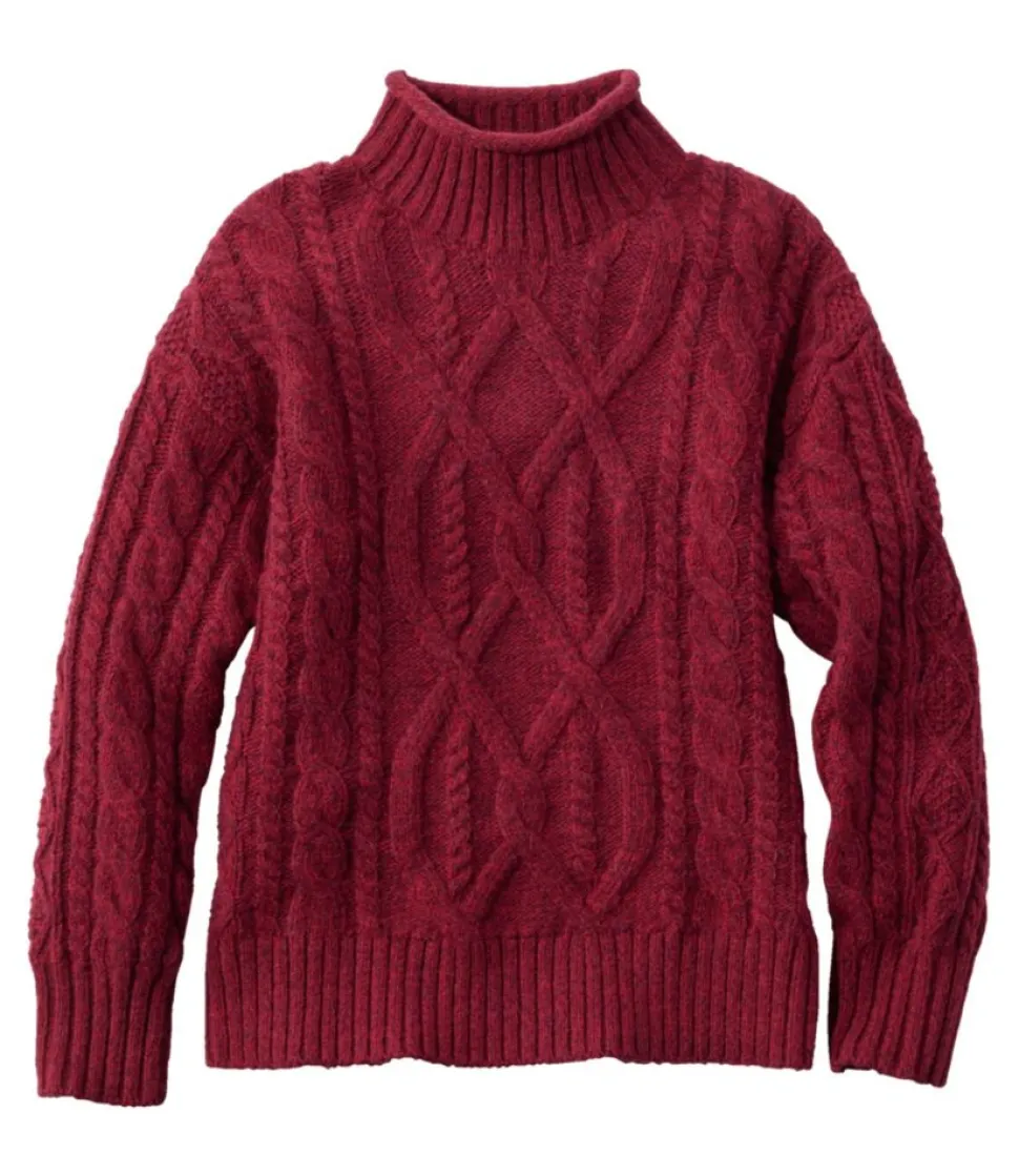 Best L.L.Bean "Women's 1912 Heritage Wool Blend Mockneck Sweater"