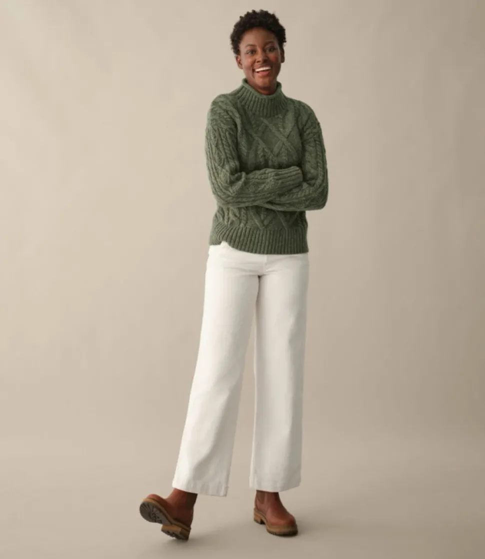 Best L.L.Bean "Women's 1912 Heritage Wool Blend Mockneck Sweater"