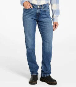 Clearance L.L.Bean "Women's 207 Vintage Jeans, Mid-Rise Relaxed Straight-Leg"