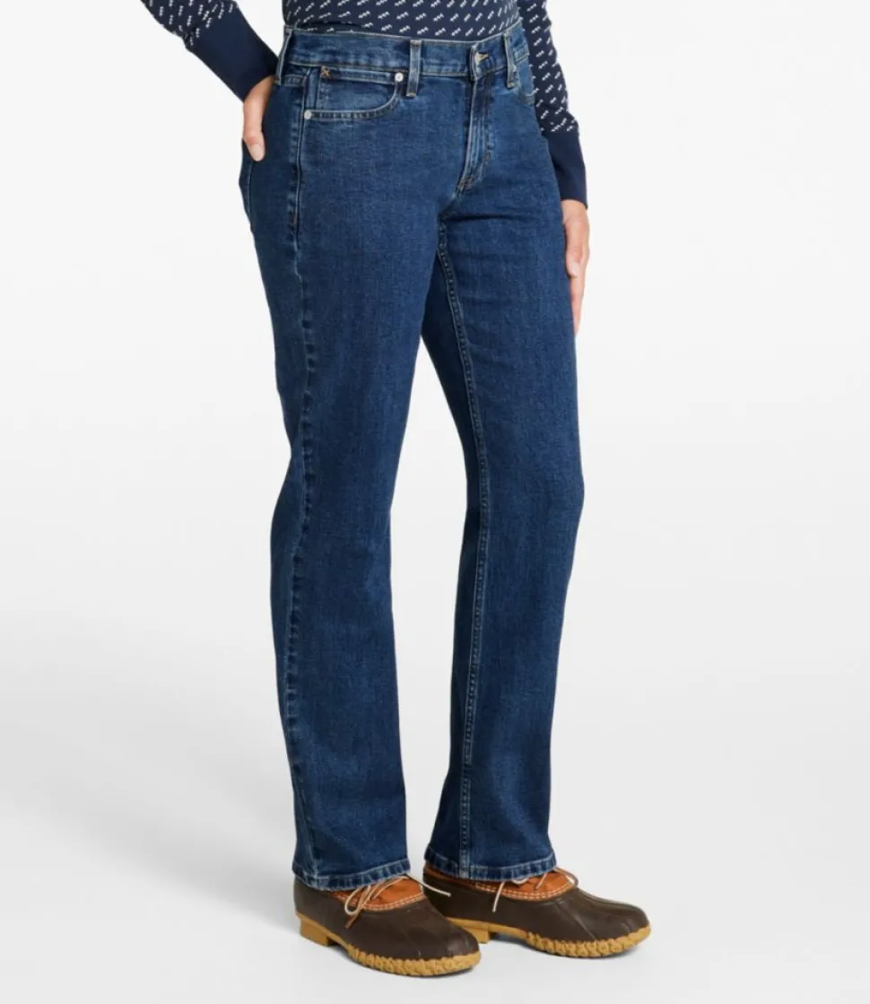 Clearance L.L.Bean "Women's 207 Vintage Jeans, Mid-Rise Relaxed Straight-Leg"