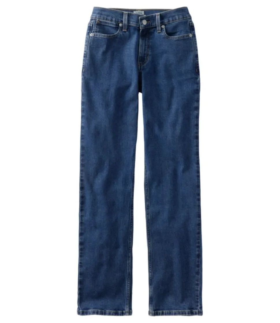 Clearance L.L.Bean "Women's 207 Vintage Jeans, Mid-Rise Relaxed Straight-Leg"