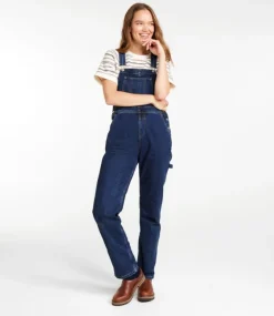 Cheap L.L.Bean "Women's 207 Vintage Jeans, Overalls" WashedIndigo
